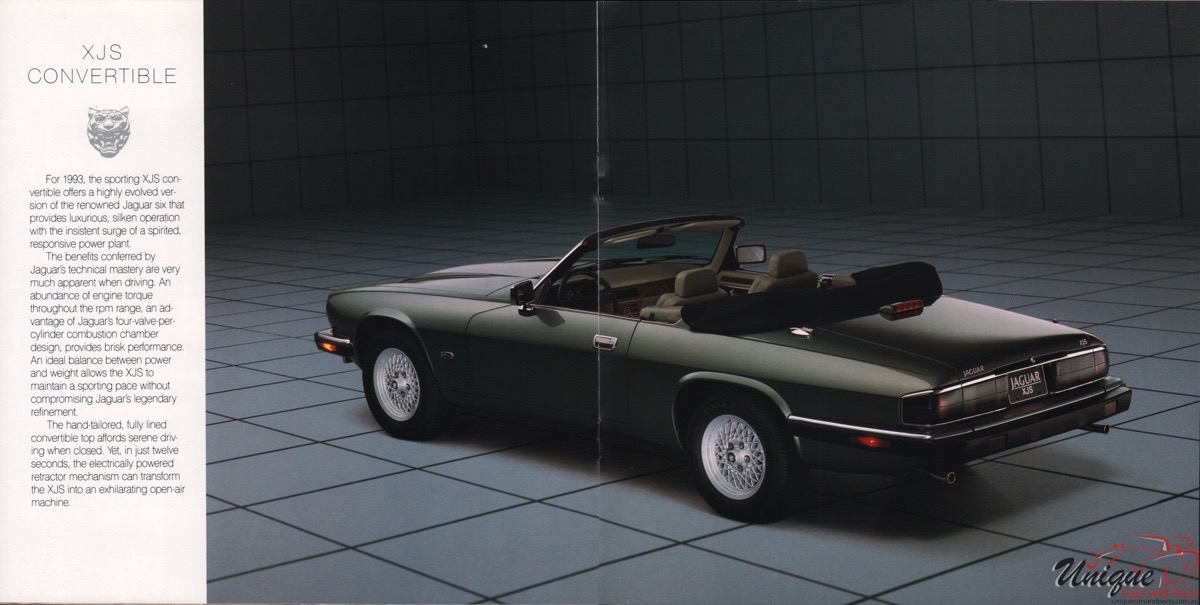 1993 Jaguar Model Lineup Brochure Page 9